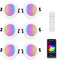 Arotelicht Bluetooth 6er 5W LED Einbauleuchten Einbaustrahler 230V, RGB LED Spots LED Deckenspot Dimmbar Einbauleuchten Mit Fernbedienung,APP Steuerung,LED Einbauspot für Küche Wohnzimmer Schlafzimmer