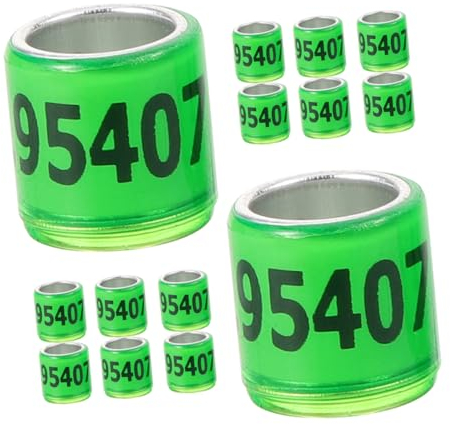 CAXUSD 50stücke Rennpigeon Fußringe Bunte Langlebige Plastikringe Für Identifikation Von Tauben Hühnern Und Vögeln Zur Verlustvermeidung Und Einfachen Handhabung