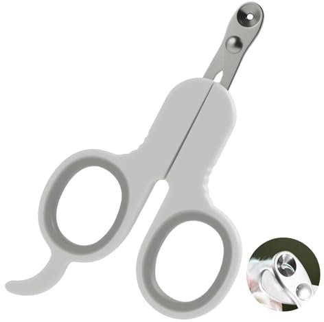 Vidsmow Cat Nail Clippers, Safety Stainless Steel Cat Nail Trimmer, Rutschfester Griff, geeignet für Katzen, Hunde, Kaninchen, Welpen, Hamster, Vögel, Für Anfänger und Zuhause