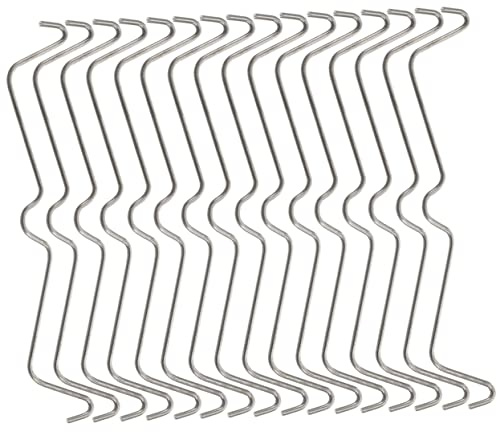 GALPADA 50 pezzi Clip Fissaggio per Ganci Pegboard in Inossidabile Accessori Resistenti e Facili da Installare per Pannelli Forati Sicurezza e Stabilità per Uso in Negozio e Officina