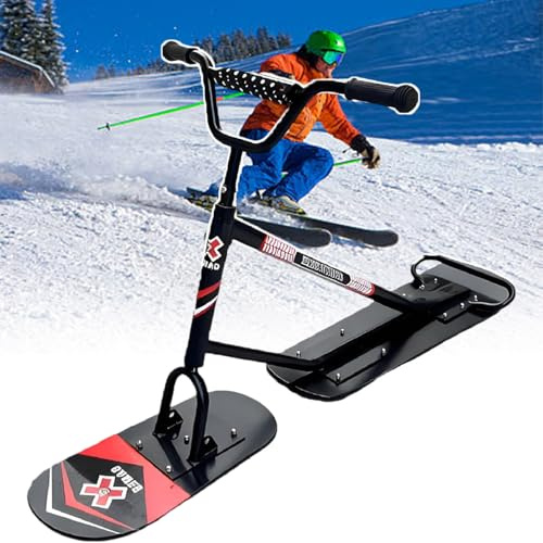 Sushangmao Trineo De Snowboard/Scooter De Nieve Profesional 2026 Capacidad De Carga De 150 Kg, Rendimiento Todoterreno, Scooter De Nieve para Adultos, Dirección Giratoria De 360° B