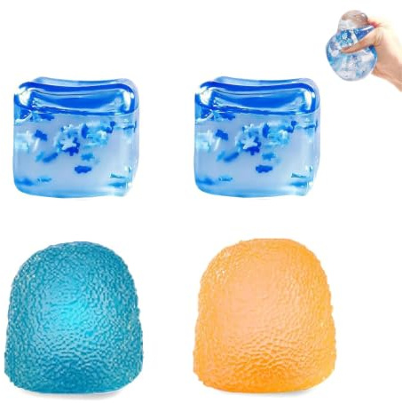 Chanyi9588 4Pcs Squishy Set, Ice Cube Squishy And Stress Cube Toys