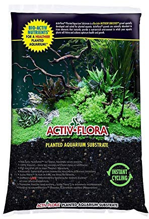 Activ-Flora Floracor Black Aquarium Substrate, 16 Lbs - Premium Aquarium Substrate, Ideal for Planted Aquariums, Enhances Water Quality and Plant Growth