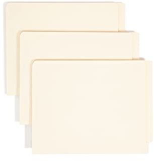Smead End Tab Fastener File Folder, Shelf-Master® Reinforced Straight-Cut Tab, 50 Count