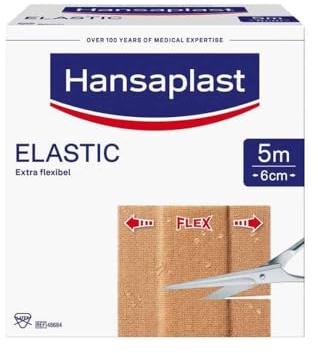 Hansaplast Elastic Pflaster, Braun, 8 cm x 5 m 495 g