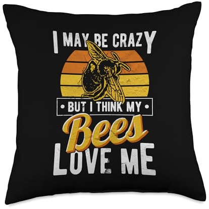 Life Is Better With Bees Beekeeping Beekeeper Throw Pillow