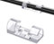 Olakin Grapas de Pared para Cable, Organizador de Cables con Adhesivo, 20 Clips de Cable para Oficina, Casa, TV, USB, Coche y Taller(Transparente)