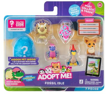 ADOPT ME Me! Multipaquete de Mascotas Isla de Excavación Fósil - Mascotas Ocultas - Juego en línea Popular - Código de artículo Virtual Exclusivo Incluido
