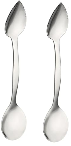 PRETYZOOM 2st Grabschaufel Edelstahllöffel Grapefruit-löffel Grapefruitlöffel Aus Edelstahl Kiwi Baby Schaufel Graben