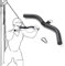 Fitness Krafttraining Stange Gym Bizeps Griff Bar Lat Pull Gerade Kabel 40CM Curl Pulldown Stange Bodybuilding Trizeps Trainingshilfen