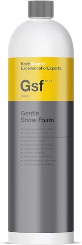 Koch Chemie Gentle Snow Foam Car Shampoo - 1L Car Wash Shampoo, Safe for All Paintwork, Tires, Wheels & Trim - Removes Road Film, Grease & Dirt - Perfect for Exterior & Interior Deep Car Cleaning