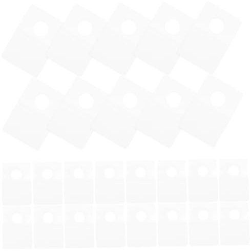 KAILIKETIY Ganchos Transparentes Para Colgar Pvc Autoadhesivos 20x40 Mm Para Exhibición Minorista y Organizador De Productos En Tienda Pack 100 Unidades