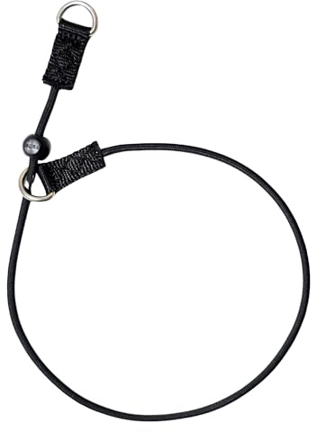 EQ K9 Slip Collar for Dog Training, Handmade Choke Collar for Pulling, Behaviour and Obedience Training with Strap, Handle & Strong Limiter (L (56cm) V.2)