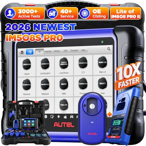 Autel MaxiIM IM508S PRO Programmazione Chiavi Auto con XP400PRO, Come IM608 PRO 2 IM608S II Strumento Diagnosi Auto, Migliorato KM100 IM508S, 2 Anni Aggiornamento(€650) Test Attivo, 40+ Servizi, OS11