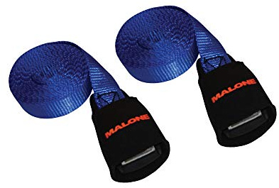 Malone 9 Feet Canoe and Kayak Cam Buckle Load Straps, 2 Pack , Blue