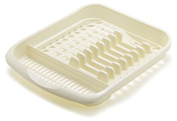 Addis 516228 Plate Dish Draining Rack, Linen Cream, 1