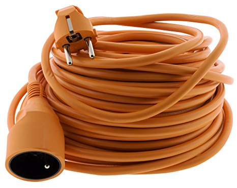 Zenitech - Extensión de jardín 16A HO5VV-F 3G1.5 2P+Tierra 25m - Naranja