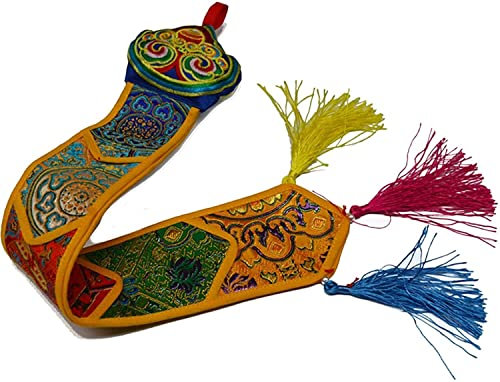 Tibetan Hanging BannersBanners Small hanging banner decoration, Handmade Tibetan Prayer Flags, Hanging Ornaments for Home Decor, Wall Banner Decor for Living Room, Chi Lin/Qi Lin And Lotus Flowers De