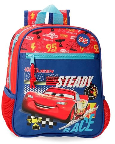 Disney Lets Race Equipaje- Bolsa de Mensajero, Niños, Rojo