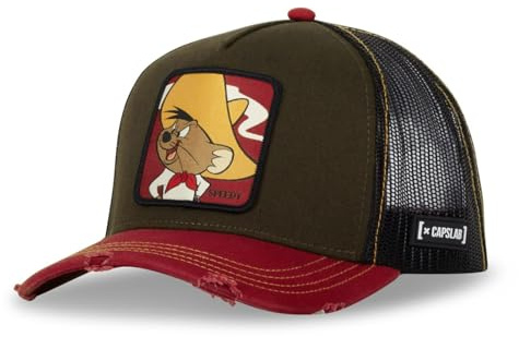 Capslab Speedy Gonzales Looney Tunes Rot Braun Verstellbare Truckercap - One-Size