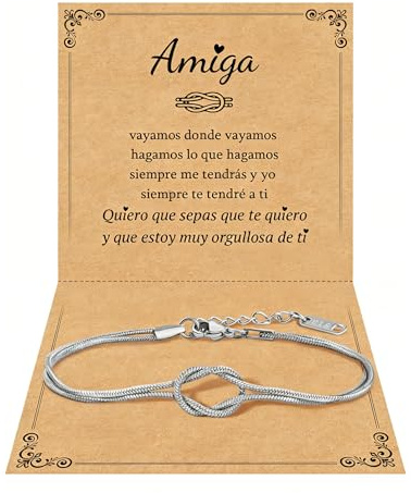 CheersLife Regalo Amiga Cumpleaños Regalos Amigas Originales Pulsera Amistad Regalos Originales para Mujer Regalo Navidad Cumpleaños para Amigas Hermanas
