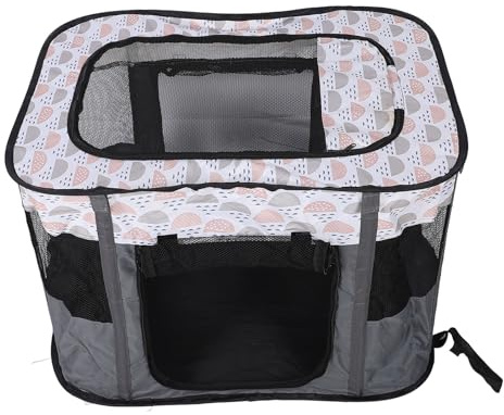 Parque Plegable para Mascotas, Corral Portátil Rectangular para Perros Pequeños, Gatos, Conejos, Ideal para Camping y Viajes