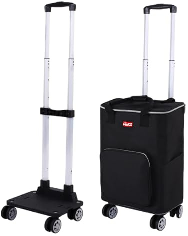 Carro Plegable con Ruedas, Asilamiento Termico E Impermeable | Carro Compra 4 Ruedas De 40l/30kg | Diseño Compacto 2 En 1 - Carrito Compra O Nevera Portatil con Ruedas para Verano E Invierno