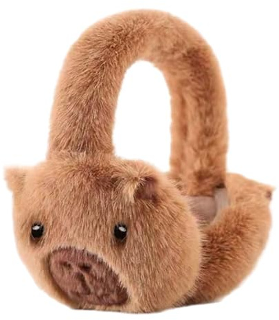 Cache-oreilles – Cache-oreilles en peluche pliable en polaire pour femme, polyester doux, thermique, léger et confortable pour les trajets quotidiens, sports de plein air, neige, cyclisme, moto