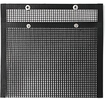 Dioche Återanvändbar BBQ Mesh Grillpåse - Non-stick Grillpåse för kol-, gas- och Elgrillar - Stor Storlek 24 * 14 Cm - Perfekt för Kycklingvingar, Räkor, Fisk och Mer (27 x 22 cm)