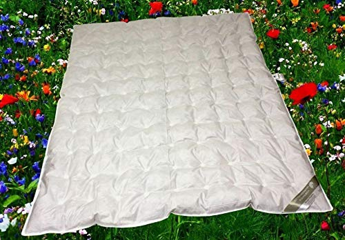 Betten Hofmann superleichte Sommer Daunendecke Punktstepp 155x220 cm 100% Neue Landdaunen