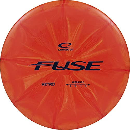 Latitude 64 Retro Burst Fuse, Understable Disc Golf Midrange, Orange, 170g