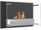 HOMCOM Chimenea de Bioetanol de Pared Estufa de Bioetanol Capacidad de 1,5 L Combustión de 3 Horas Tanque de Acero Inoxidable para 20-25 m² 60x22x40 cm Negro