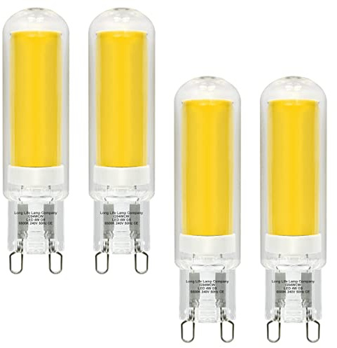 G9 LED Bulbs Cool White 4w Capsule Light Bulb Glass 240v, 4 pack