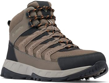 Columbia Chaussures Strata Trail Mid WP, conçues pour résister aux éléments, conception légère comme une plume, construction robuste, amorti exceptionnel, rebond à haute énergie - Hommes