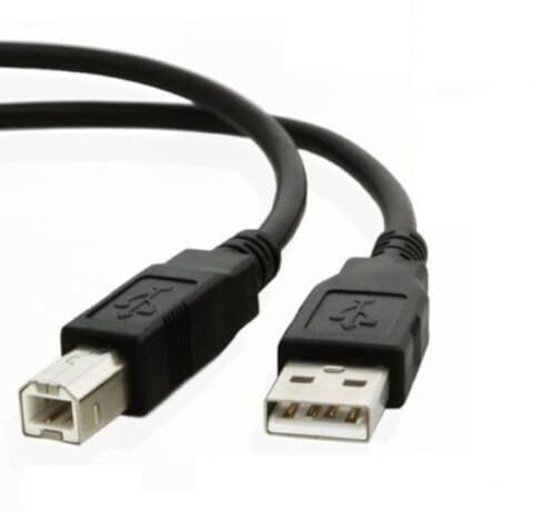 Printer Cable, 1.8m USB 2.0 Connection Printer Cable For Scanner, PC, Type A to Type B Male Cord, Plug & Play Lead for USB A/B devices, High-Speed Data Transfer Connectors for PC
