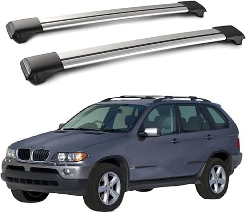 ZHAODG Barre Portapacchi per Auto, per BMW X5 E53 2000-2006 Barre PORTATUTTO, portabiciclette, Barre trasversali da Tetto,Bagagli Trasporto Rack, Auto Accessori