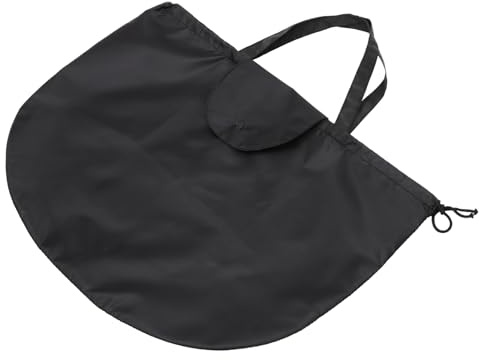 TOPPERFUN Borsa Porta Casco Moto Nero in Poliestere, Sacca per Casco Grande Capacità, Resistente All'acqua e Polvere, Design Semplice e Raffinato, per Conservazione Sicura