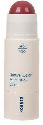 KORRES Natural Color Multistick Balm Vintage Rose 23, für einen frischen, strahlenden Glow, für Wangen und Lippen, leicht verblendbar & ideal für unterwegs, vegan 4,5 g