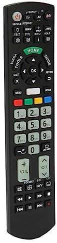 Lazmin112 Control Remoto Universal para TV TV Fácil Agarre, Larga Distancia, Botones Suaves, Material ABS Duradero, sin Configuración de Requisito, para Todos los Modelos de Televisión