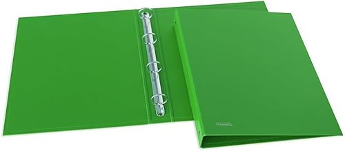 Favorit Set da 2 Raccoglitori ad Anelli Sprint in Cartone, 22 x 30cm, 4 Anelli Tondi da 30mm, Colore Verde