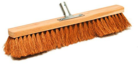 DEMA SCOPA DI COCCO 60CM CON SUPPORTO METALLO zinc.