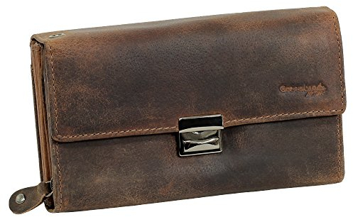 Haute Qualité Luxe Portefeuille pour serveur 7 pièces Marron Cuir Porte-monnaie de serveur, Service de Taxi bourse, Portefeuille, gastrobörse – Très haute Qualité – Greenland Nature Montana - Marron - Cuir de buffle marron,