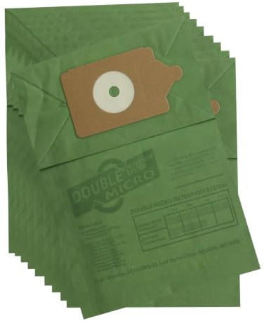 Vacspare Pack of 10 Premium Double Layer Micro Filtration Dust Bags for Numatic Vacuum Cleaners | Henry, Hetty, James, Basil, George, Charles