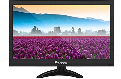 Prechen Portable Monitor,11.6 Inch CCTV Monitor HD 1366x768 Small Monitor with HDMI-VGA-AV-BNC Interface, 60Hz, 5ms Response Time, Built-in Speaker LCD Color Screen Mini Display