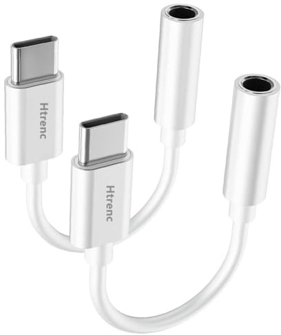 USB C to 3.5mm Headphone Jack Adapter for iPhone17/ iPhone 16/16 Pro/15/15 Pro/Pro Max/Plus, Type C Aux Audio Dongle Cable Cord Compatible with iPad, Samsung Galaxy S23/S23/S22/S21, MacBook（2 Pack）