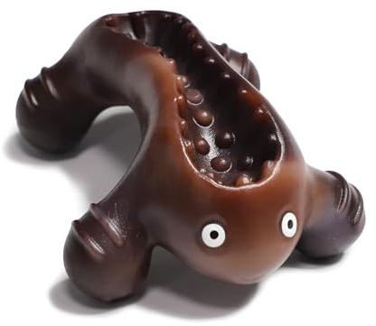 TONGKTAI Dog Chew Toys, Long Lasting Beef Flavour Nylon Boredom Breaker Bone with Toothbrush for Medium and Large Breed, Indestructible Pet Teeth Cleaning Toys for Aggressive Chewers