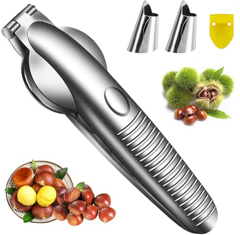 Cortador de Castañas, Alicates Castañas, Abridor Castañas, Cortador de Castañas de Acero Inoxidable, Abridor Castañas Acero Inoxidable, Chestnut Cutter Opener, Pinza Castaña, Herramientas de Cocina