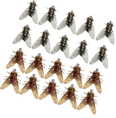 Chenxi Studio 20 cebos de pesca con mosca, anzuelos de trucha, anzuelos suaves de agua dulce, fáciles de usar, anzuelos suaves
