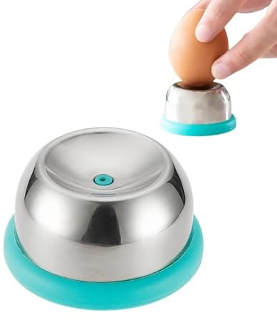 Egg Piercer, Stainless Steel Egg Piercer for Hard-Boiled Eggs, Manual Egg Puncher for Home Use (Blue)