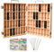 Gracelaza Aufbewahrungsbox aus Holz für ätherisches Öl, Aromatherapie – Holzkiste für 64 Flaschen – ideal Organizer für Reise und Präsentation